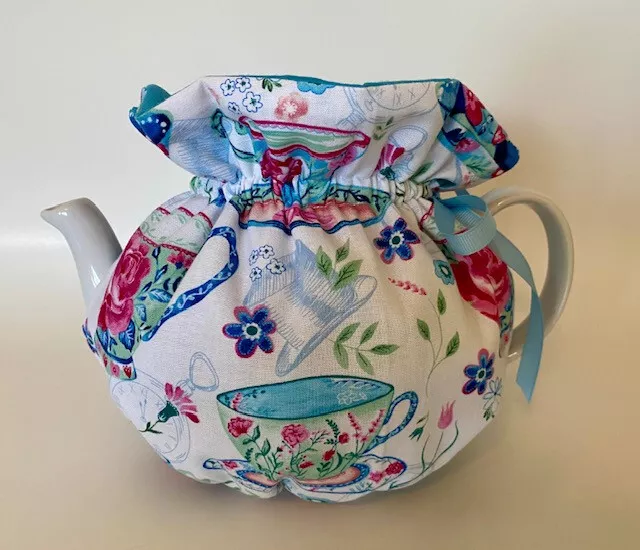 SALE! Teacup Tea Cozy - 4-6 cup Wrap Around Style - Handmade in the USA