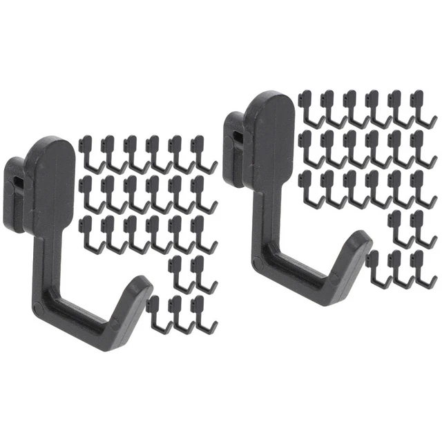 48 Pcs  Plastic Pegboard Hooks J Shape Pegboard Hook Peg Board Tool Organizer