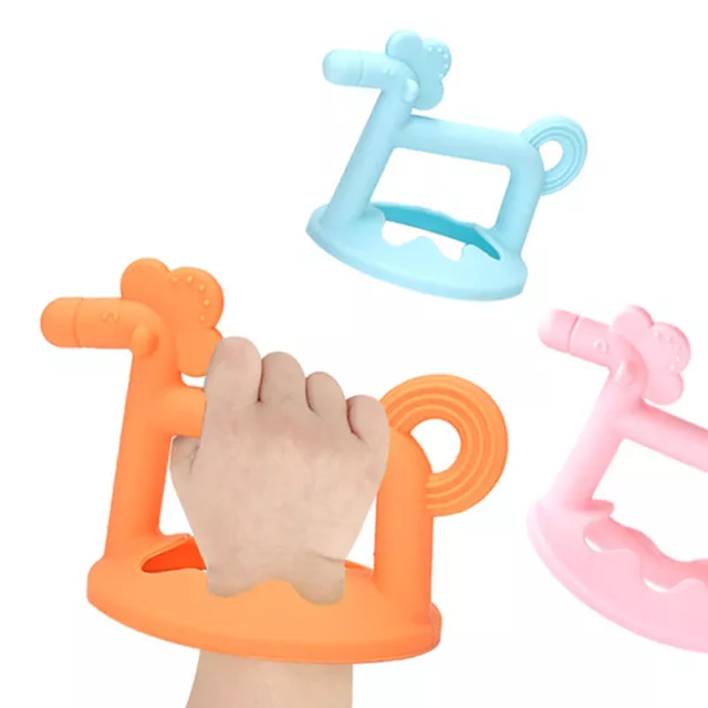 Cartoon Pony Baby Silicone Teether Food Grade Silicone Chew Toy ~~  ZX