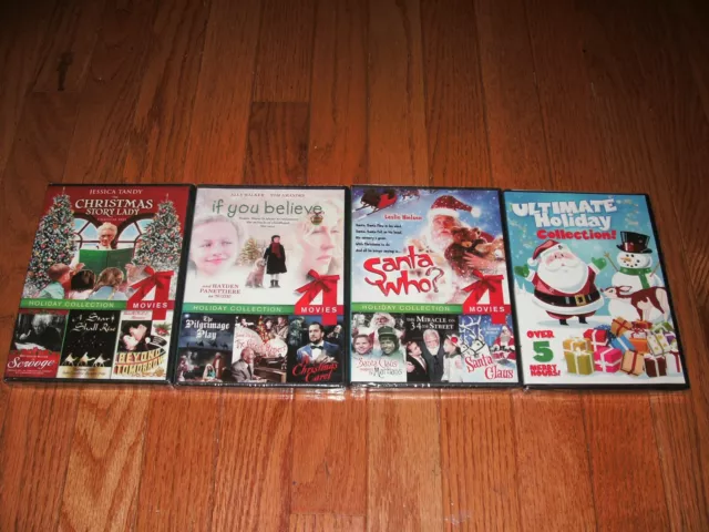 Brand New Sealed. Christmas DVDs. 12 movies + over 5 hours of Christmas Classics