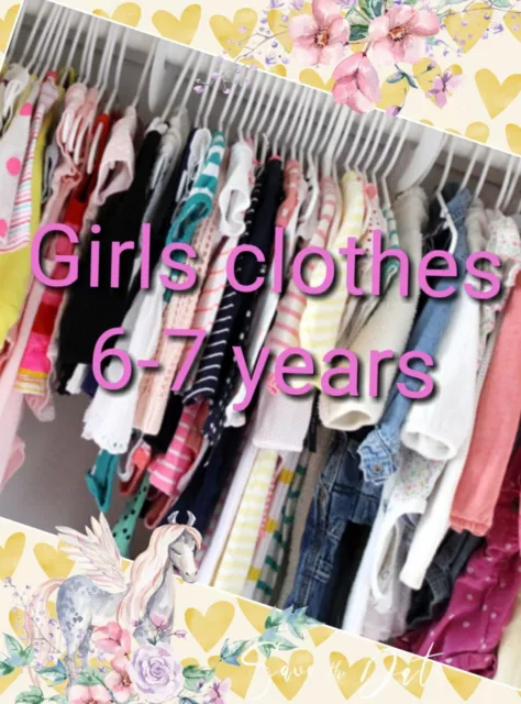 Girls Clothes Build Make Your Own Bundle Job Lot Size 6-7 years Dress Jeans