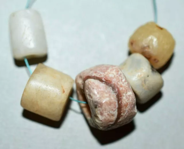 Ancient Agate Quartz Excavated Djenne Dig Beads Mali African Trade 1000 Year Old