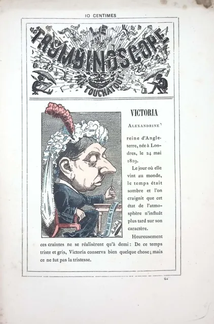 Le Trombonoscope Par Touchatout  1882  Dessin De Moloch  Victoria
