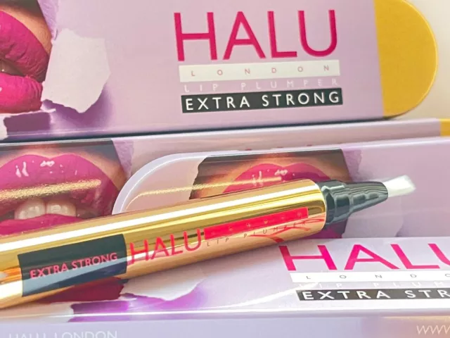 Halu London Lip Plumper &Gold Tin Extra Strong Non Surgical Volumising Plump It