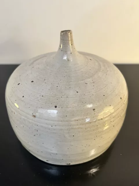 grand vase ballon a col, céramique " Guillot ", vintage années 60,70', XXème