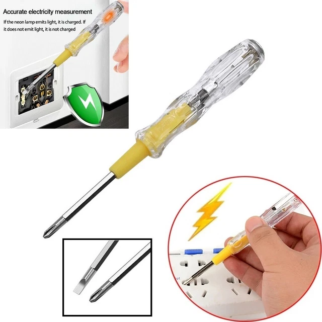 Práctico bolígrafo probador eléctrico con indicación ligera para soluciones de prueba en el hogar
