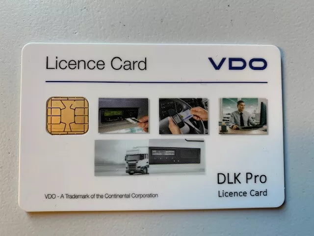 Lizenzkarte VDO Downloadkey DLK PRO für DTCO 4.0 Intelligenter Fahrtenschreiber