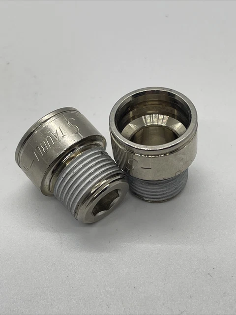 Straight Thread Socket STAUBLI RPL081252 STRAIGHT socket male thread 3/8 NPT (qty 2) RPL 08 ...