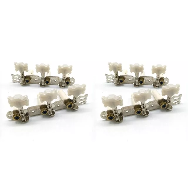 2Xhine Tuners White for Classic Guitar Guitar Part Accessories G1W1