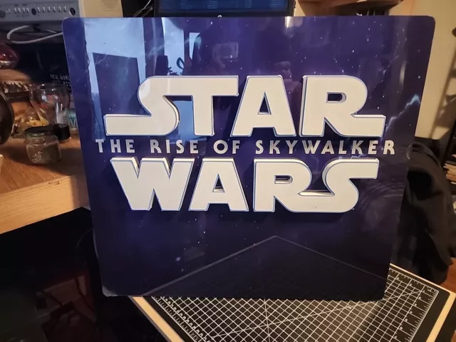 🚀 VTG Star Wars Rise of Skywalker 3D Promo Sign - Galactic Collectible 🌟✨