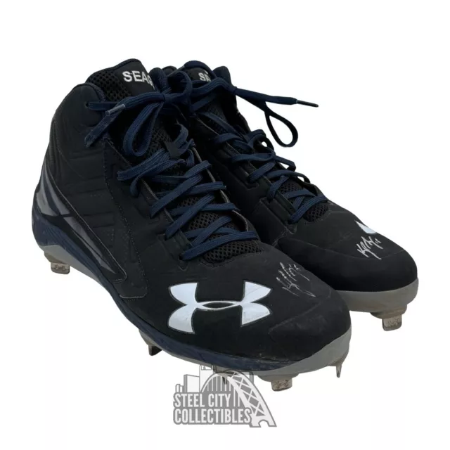 Kyle Seager Autographed Game Used Seattle Baseball Cleats - JSA