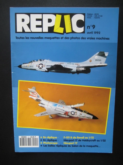 REPLIC n° 9 - Mc DONNELL DOUGLAS F-101 B VOODOO - NIEUPORT 17