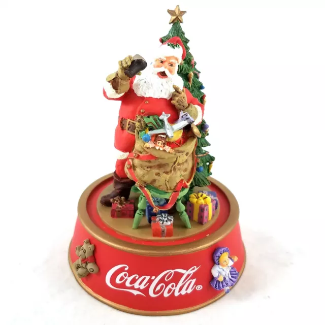 Franklin Mint Coca Cola Christmas Figurine Santa Claus Hospitality 1996 Ltd Ed