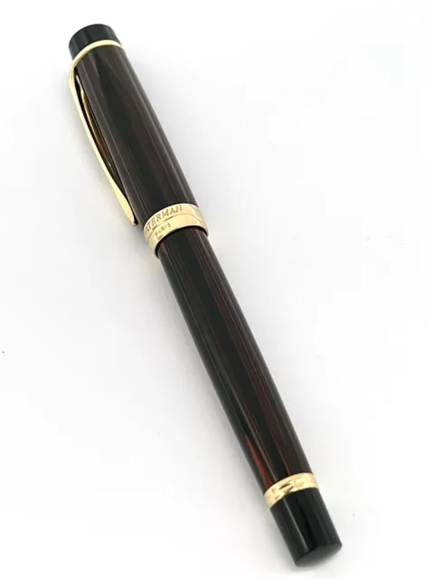 Waterman Liaison rare 1994 big size Ebonite Brown fountain pen N O S in box 2