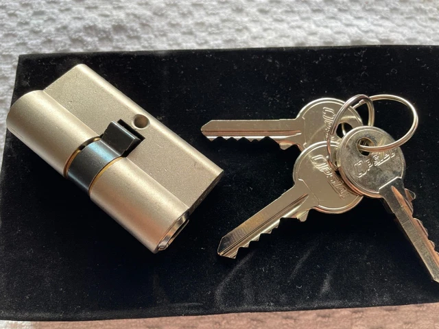 CYLINDRE DE SECURITE mini BARILLET NEUF 3 clés clefs serrure rideau