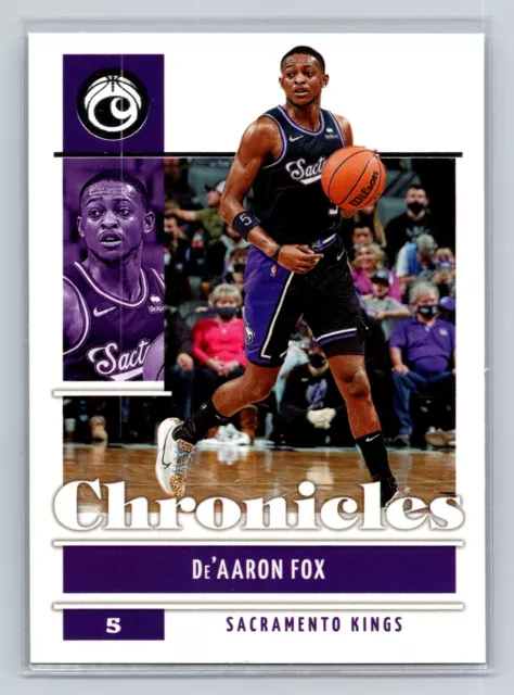 De'Aaron Fox 2021 Panini Chronicles Basketball #21 Base Sacramento Kings