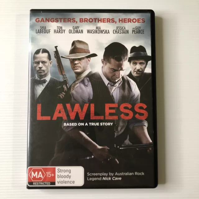 Lawless (DVD, 2012) Shia Labeouf, Tom Hardy, Gary Oldman, Jessica Chastain VGC