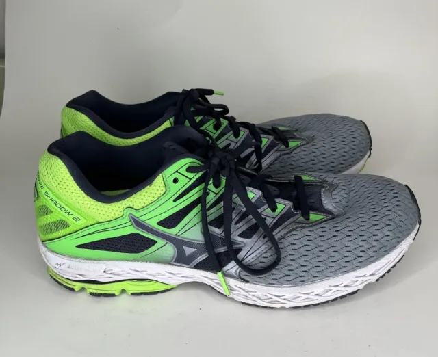 Mizuno Wave Shadow 2 Running Shoes Sneakers Men Size 11.5 Athletic Comfort