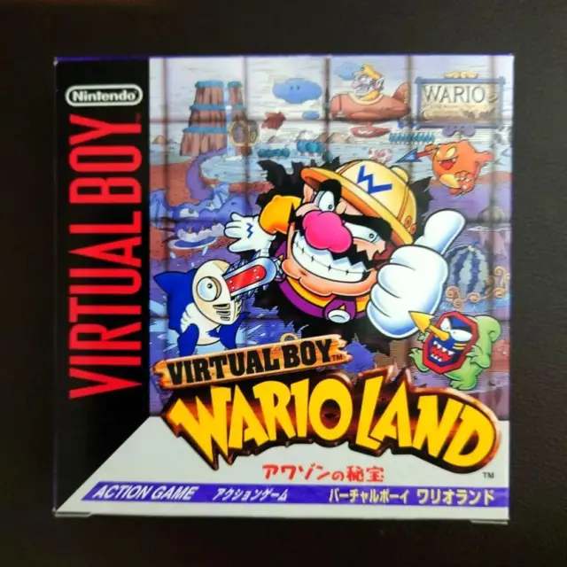 Nintendo Virtual Boy Vb Software Juego Wario Tierra Japonés Versión [ Casi Nuevo