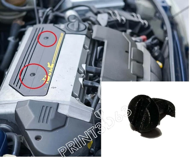 CLIPS CACHE MOTEUR pour Renault Clio Williams / 16S ref: 77 03 081 117 ...
