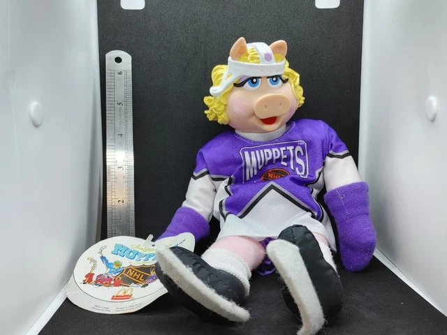 1995 NHL Miss Piggy Plush Doll McDonalds Canada 1995 Muppets