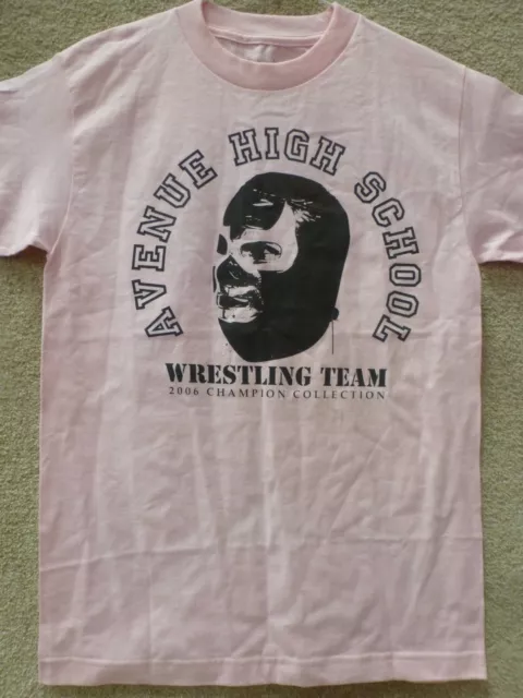 187 Inc Men's T-shirt "Avenue Hight School" -- Pink/black