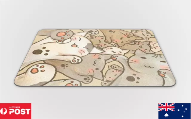 Mouse Pad Desk Mat Anti-Slip|Cute Cat Kitten Animal Pattern #3