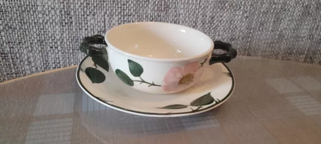 Villeroy & Boch  Wildrose   1 Suppentasse / Suppenschale mit Unterteller