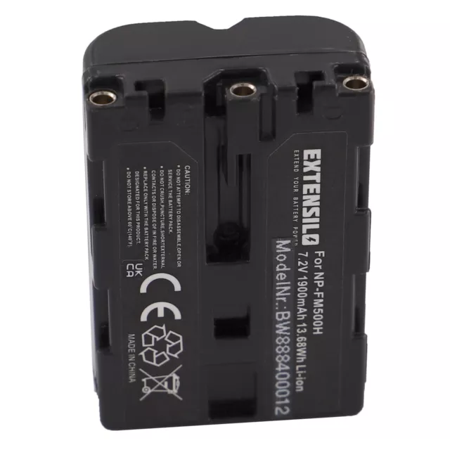 2x Batteria per Sony impugnatura verticale VG-C77AM VG-C99AM 1900mAh