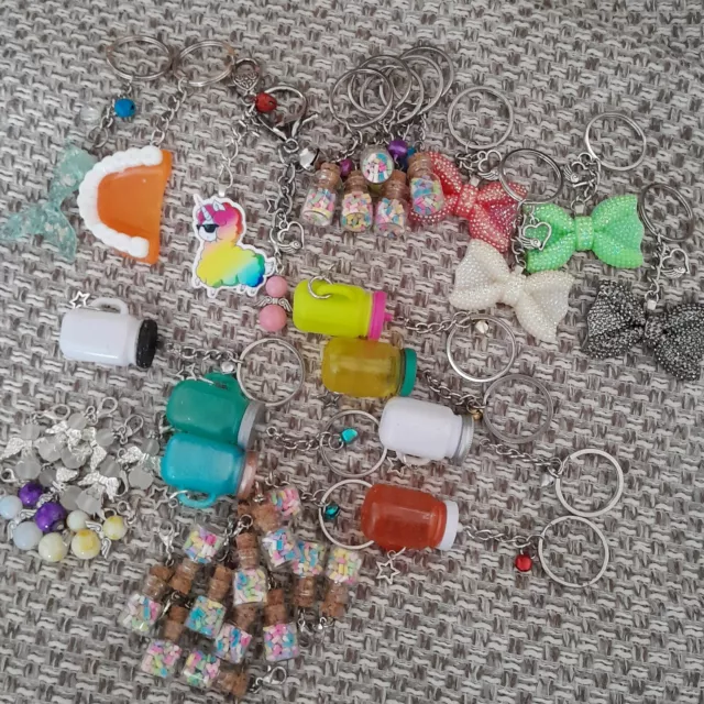 Job Lot Handmade Keyrings And Charms Old Stock