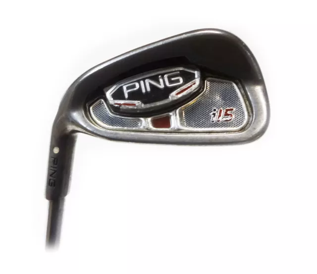 LH Ping i15 Single 7 Iron +2" Long White Dot Steel AWT Stiff Flex