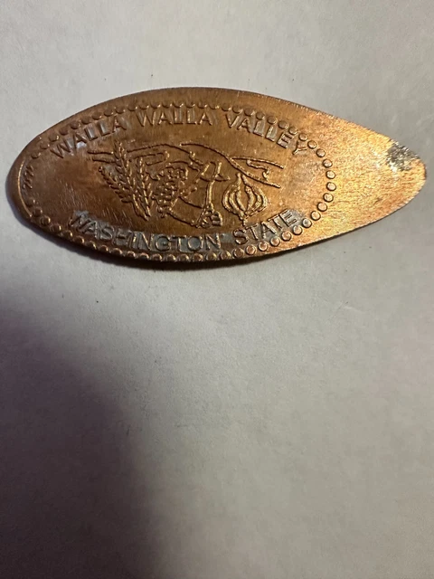 Walla Walla valley Washington state Elongated Smashed Coin Penny