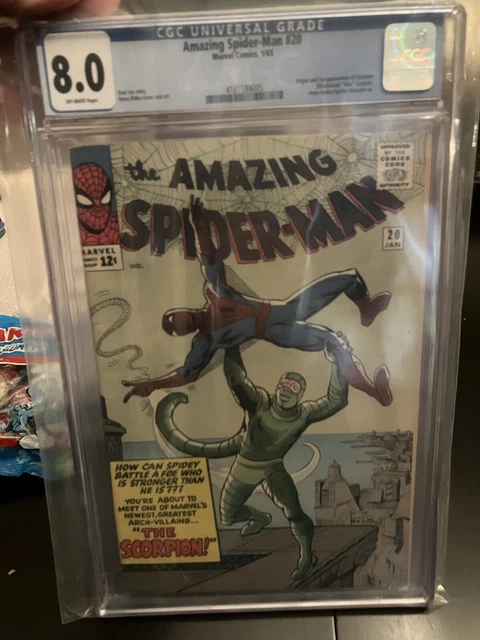 Amazing Spider-Man #20 - Marvel 1965 CGC 8.0 1st App & Origin of the Scorpion!