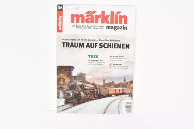 Revista Märklin diciembre 2016/enero 2017 revista modelo de ferrocarril