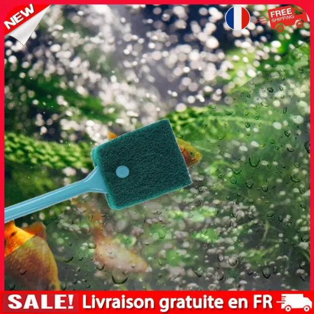 fr Long Handle Fish Tank Glass Wipe Algae Cleaner Glass Brush Aquarium Accessori