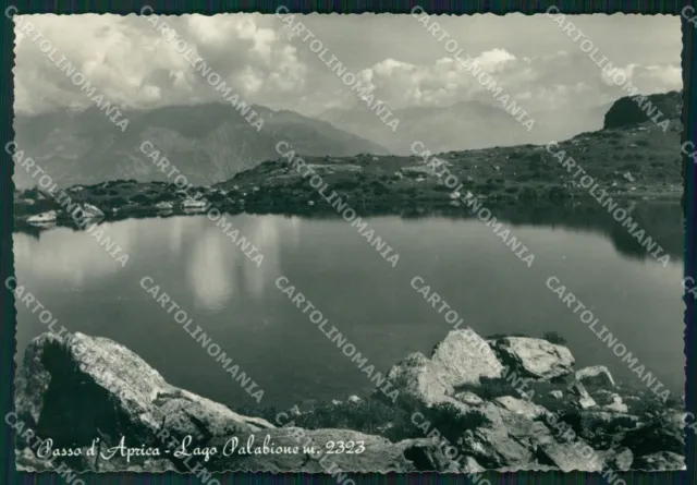 Sondrio Passo d'Aprica Lago Palabione FG Foto cartolina KB5421