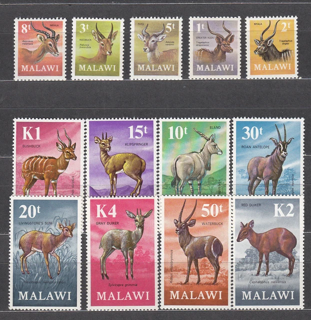 Malawi Post Yvert 147/59 MNH Fauna