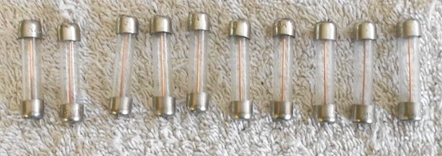 Lot de 10 Fusibles verre 6.3 x 32 Temporisé 0.25A - 250mA