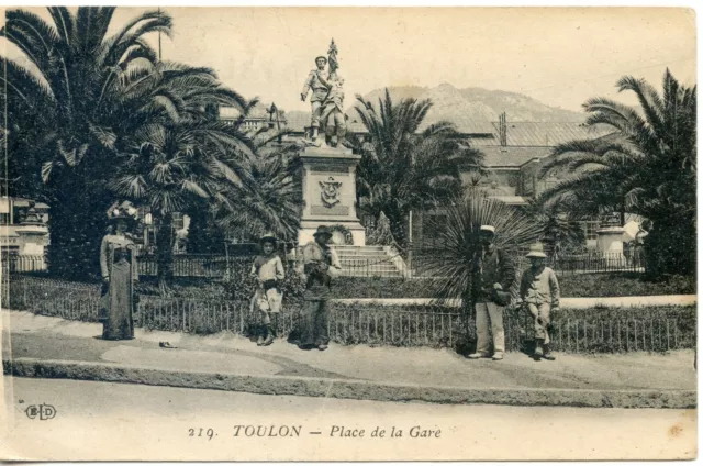 Carte Postale Le Var / Toulon Place De La Gare