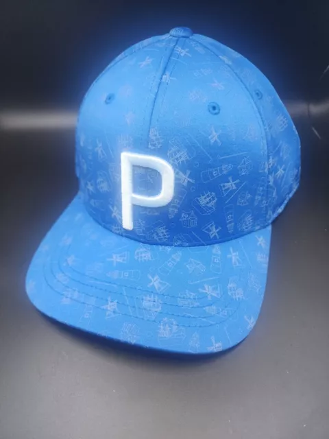 NEW Puma Mini Golf P 110 Federal Blue/Corydalis Blue Snapback Cap