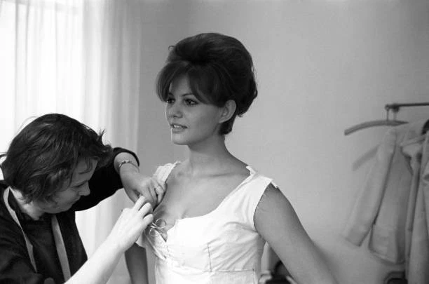 ITALIAN ACTRESS CLAUDIA Cardinale at Nina Ricci's fashion house in- Old ...