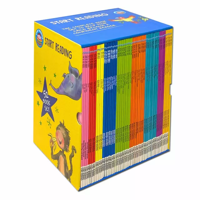 Start Reading 52 Books Collection Box Set Level 1 to 9 Children Early Reading