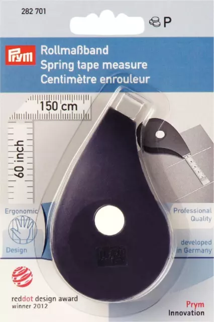 Prym Rollbandmaß ergonomic pflaumenblau/weiß 60 inch (150 cm) 282701