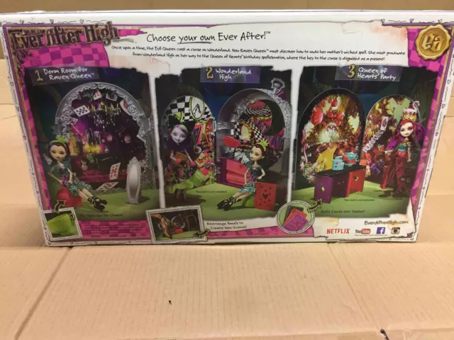 Ever After High Way Too Wonderland High and Raven Queen Playset