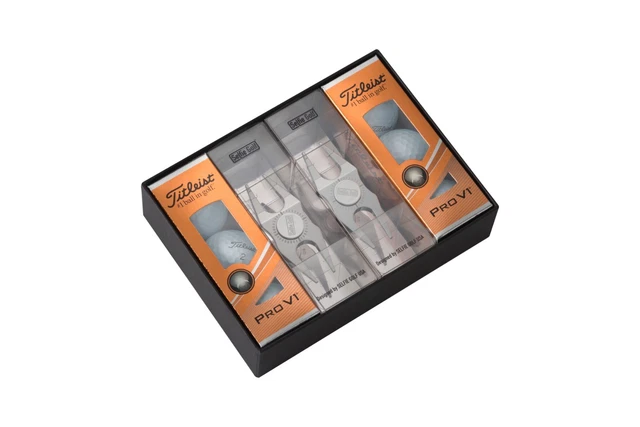 SelfieSpinner X Titleist Ball Best Holiday Gift Set for Golfers