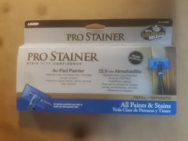 Linzer Products Pd 7110 9" Inch Pro Stainer Edge Paint Pad Refill Stain