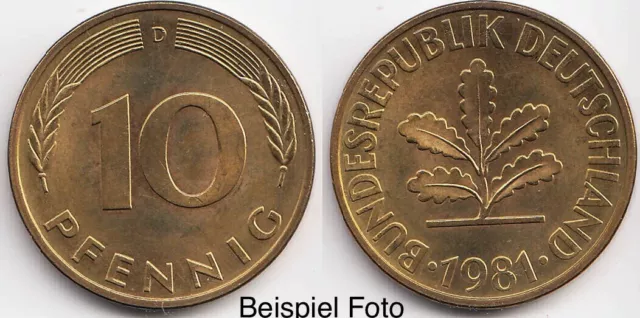 10Pfennig DM 1981 Münze /Sammlerstück /Deutsche Mark / Seltenheit/Münzensammler