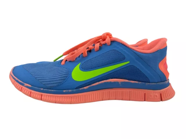 NIKE FREE 4.0 V3 Mens Running Black Green Trainers Size Uk 8 EU