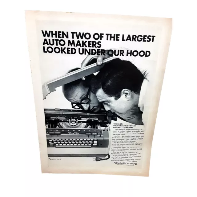 1967 Remington Rand Typewriter Vintage Original ad