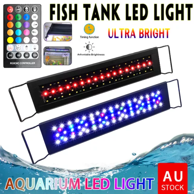 Aquarium Light Lighting Full Spectrum Aqua Plant Fish Tank Bar LED Lamp 40-90CM